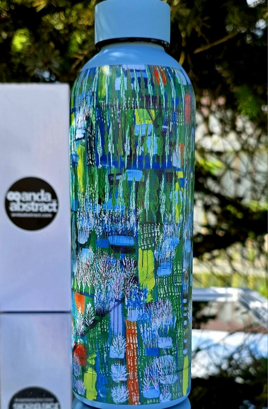 Anda Abstract Thermo Bottle - "Wings In The Air"