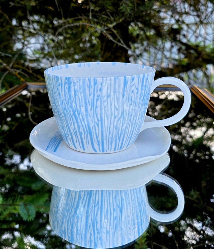 Anda Abstract Porcelain Mug - "Forest" Large 500ml